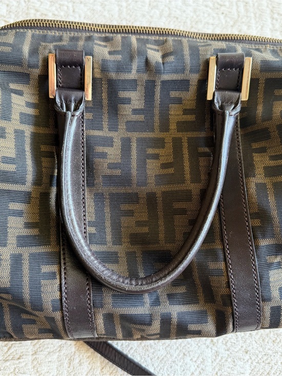 Fendi Handbags - Fendi Brown/Black FF Monogram Zucca Bag